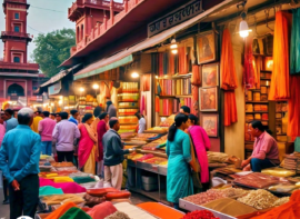 Traditional Haryanvi clothing store in Gurugram, Haryana.